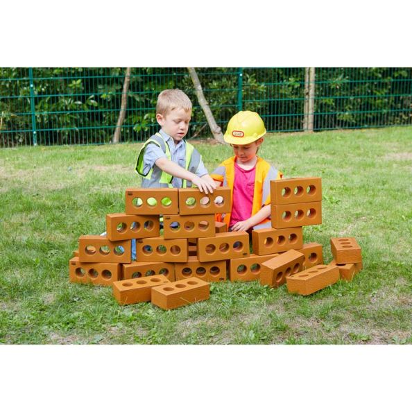 Role Play Foam House Building Blocks 10pk | Creative Activity