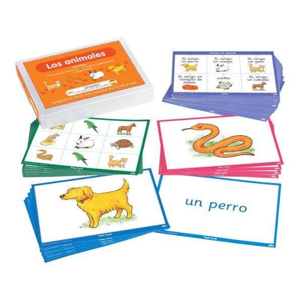 Animal Spanish Vocabulary Builder Activity Cards A5 | Creative Activity