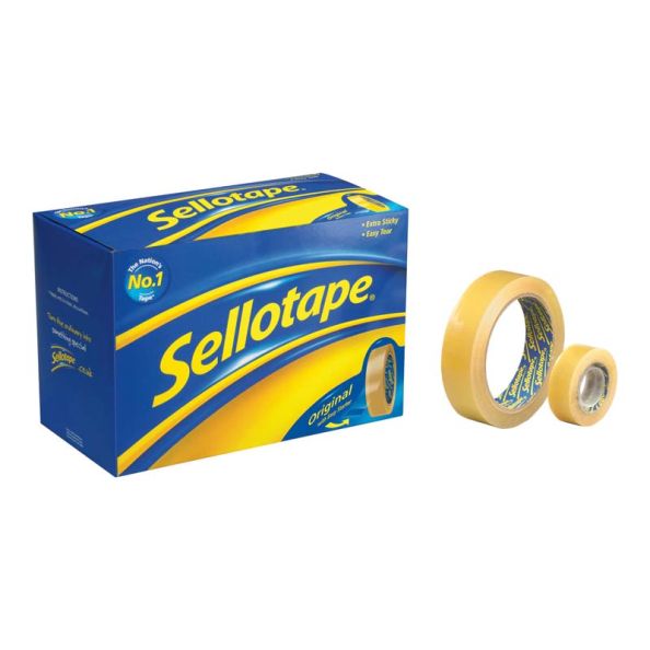 SellotapeÂ® Sellotape Original Golden Tape 24mm x 66m 6pk | Creative Activity