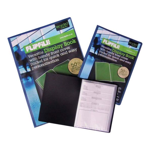 Flipfile A4 Presentation Display Books Blue | Creative Activity