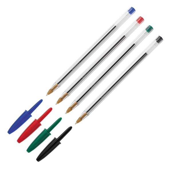 Bic Cristal Ballpoint Pens - Medium Nib 50pk Red | Creative Activity