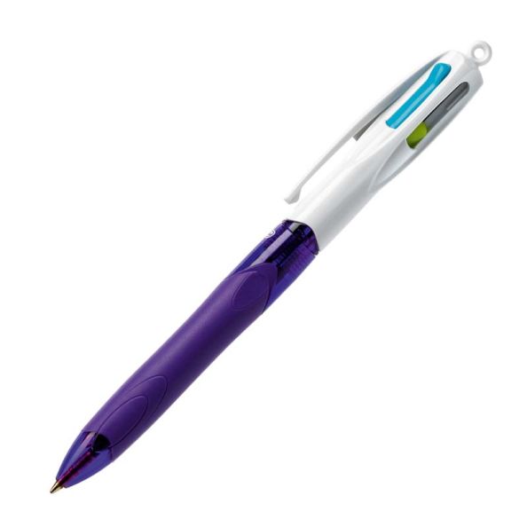 Bic 4 Colour Ballpoint Pens 12pk Purple | Creative Activity