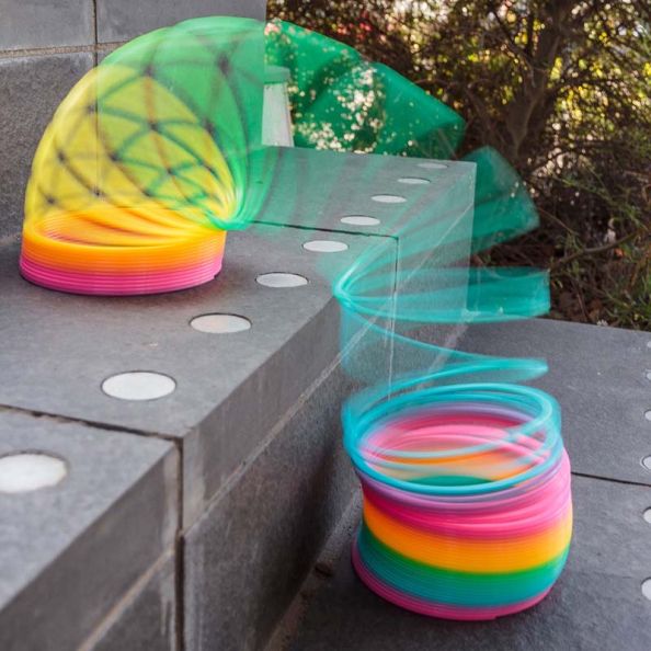 Giant Rainbow Springy Slinky | Creative Activity