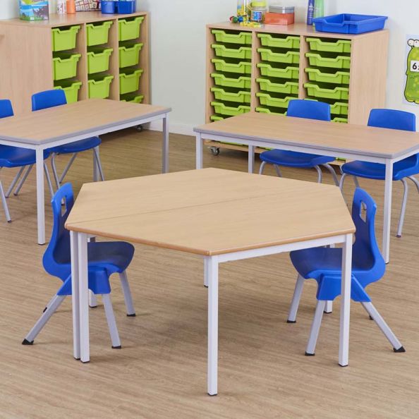 Trapezoidal Fully Welded Tables | Creative Activity