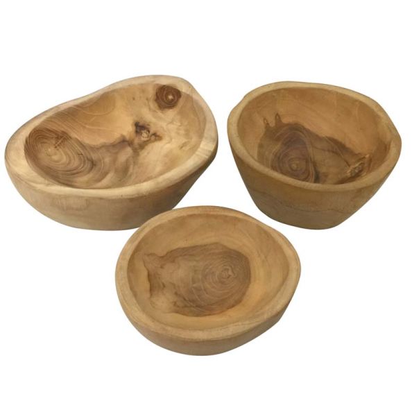 Natural Teak Bowls | Creative Activity