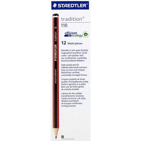 Staedtler Tradition® Pencil B - pack of 12