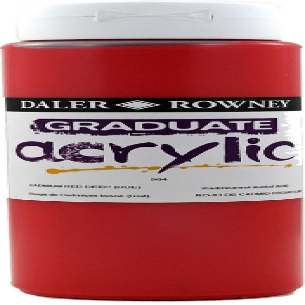 Graduate Acrylic Colour 500ml Cadmium Red Hue | Creative Activity