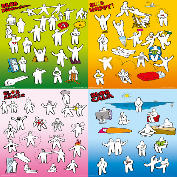 Blob Emotions Posters