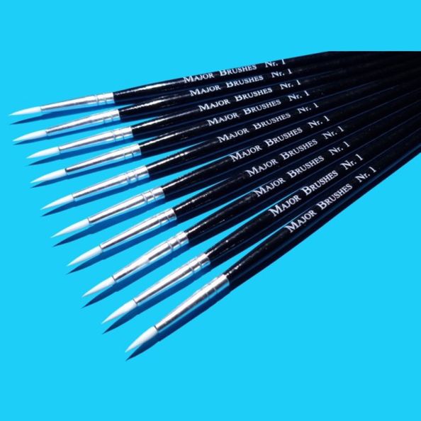 Synthetic Sable Round Tip Size 1 - pack of 10