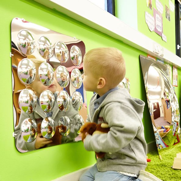 Large 16 Domed Acrylic Mirror Panel