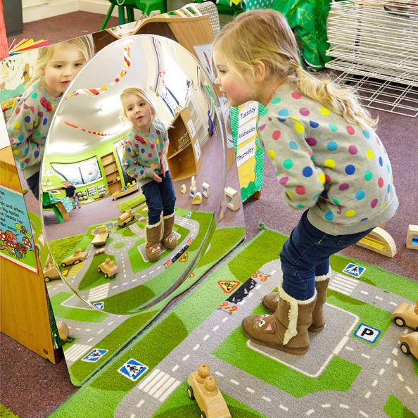 Giant Single Dome Acrylic Mirror Panel | Creative Activity