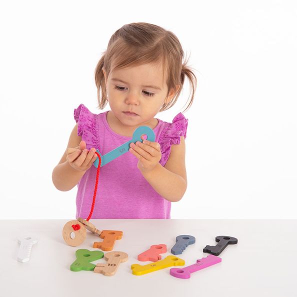 Rainbow Wooden Keys