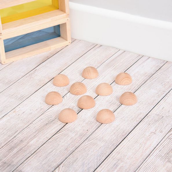 Natural Wooden Semispheres