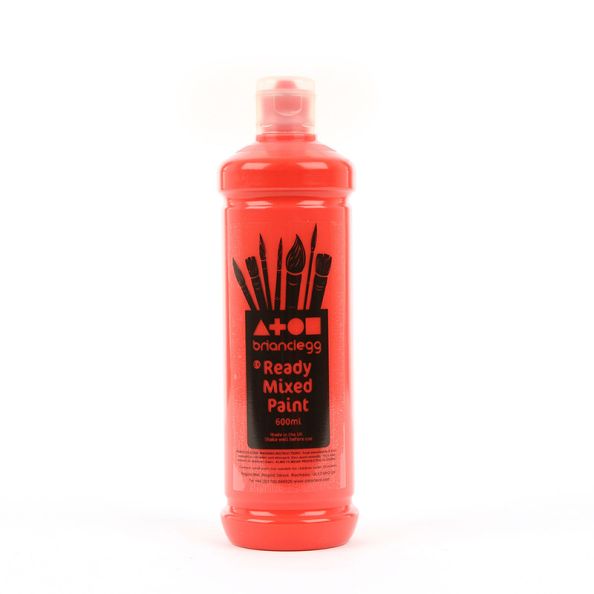 Ready Mixed Paint 600ml Brilliant Red | Creative Activity