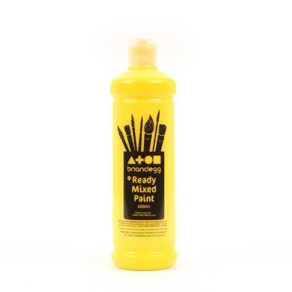 Ready Mixed Paint 600ml Brilliant Yellow Pack 12