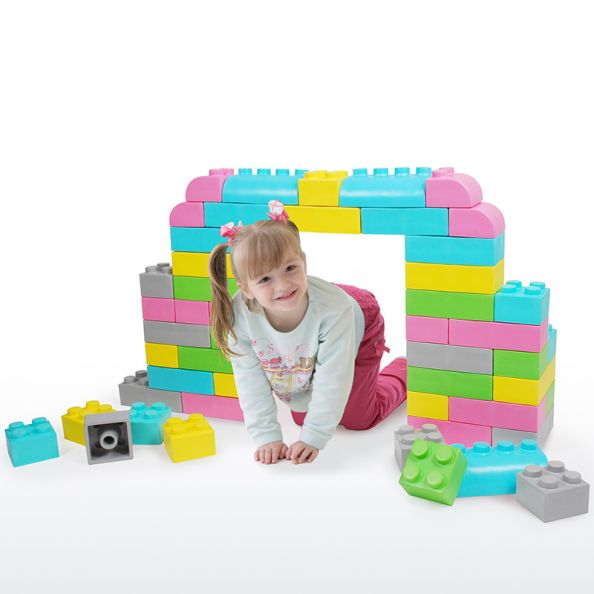 Wise Big Block Set Pastal Colours | Creative Activity