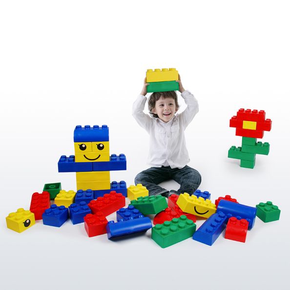 Wise Big Block Set Primary Colours | Creative Activity