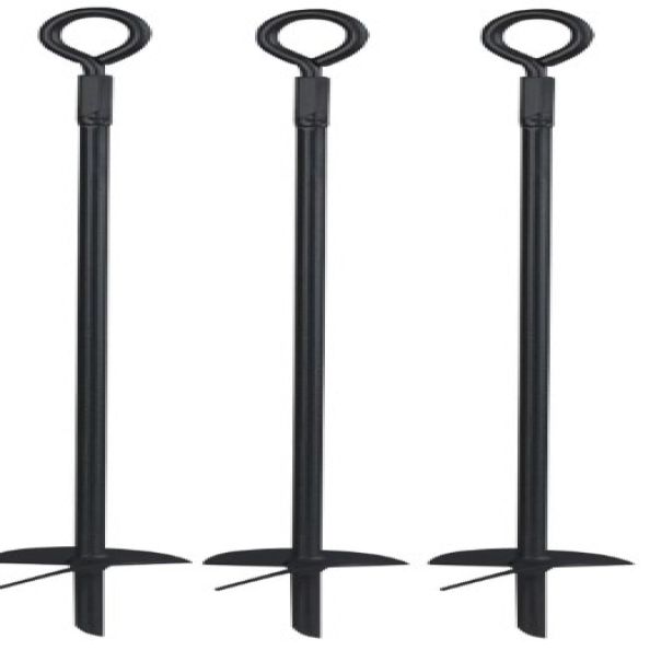 Black Ground Anchor 300mm (Black)