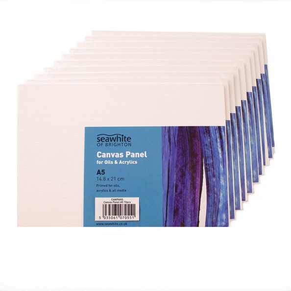 A5 Primed Canvas Board Box of 10 | Creative Activity