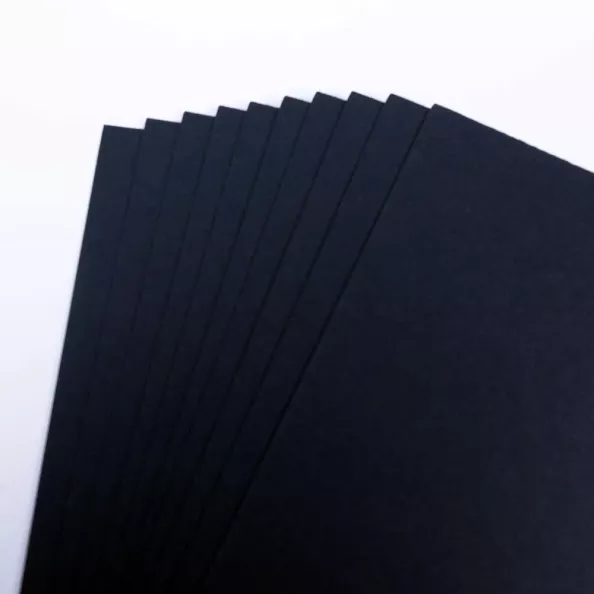 A4 Black card HI 225gsm / 50 Sheet Pack