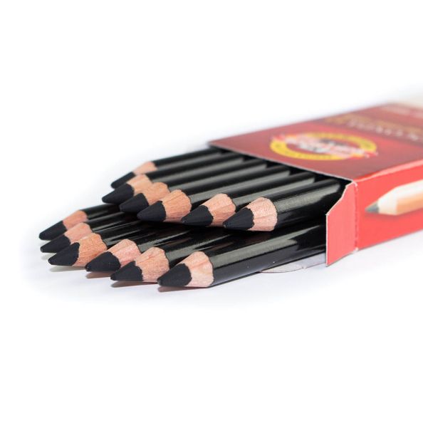 Charcoal Pencils Box of 12 soft /dark grade | Creative Activity