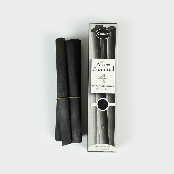 Willow Charcoal Extra Thick 4 stick box | Creative Activity