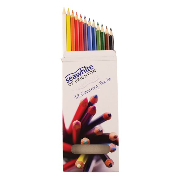 Polycolour Coloured Pencils - Tin of 12 mixed colours | Creative Activity