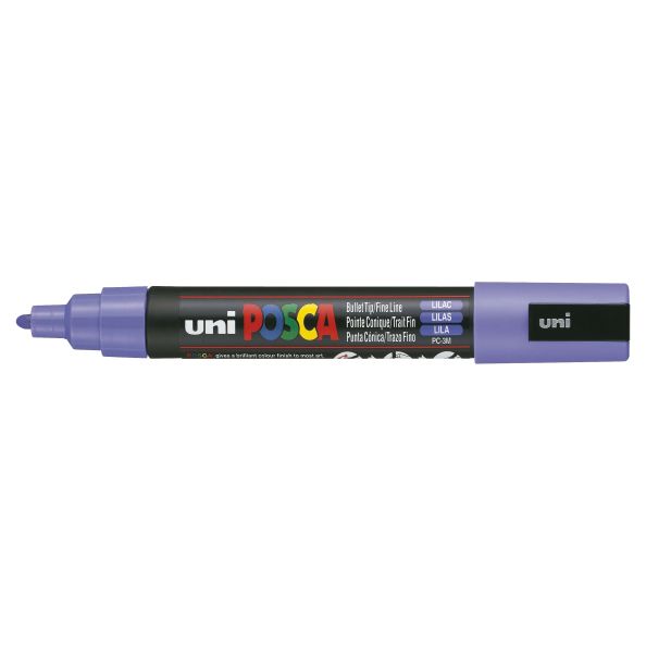 Posca Marker 3M Fine 0.9-1.3mm bullet tip lilac | Creative Activity