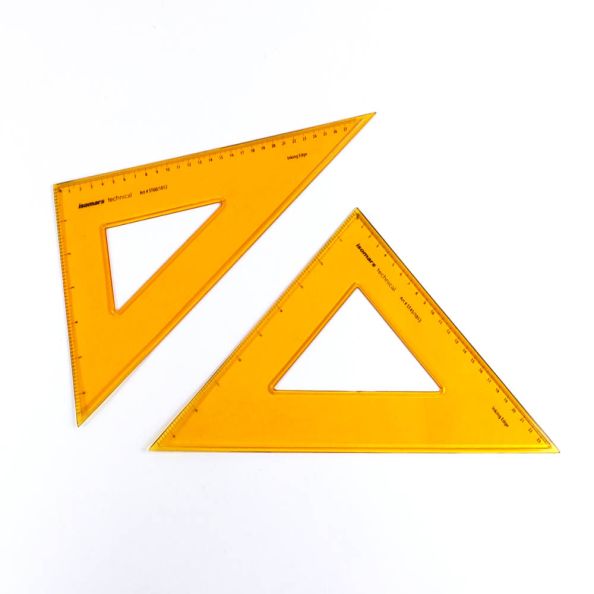 Set square set of 2 -45 30/60 degree | Creative Activity