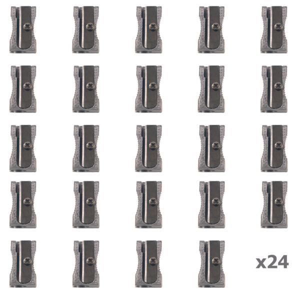 Pencil Sharpeners metal/single box of 24 pcs | Creative Activity