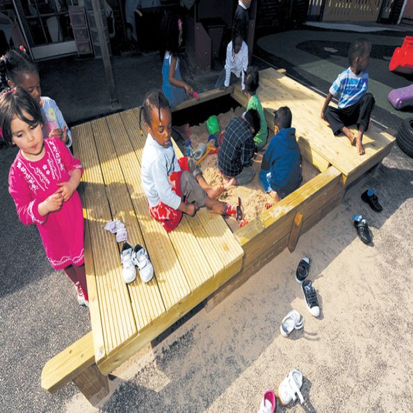 Sand Pit with Sliding Lids | Creative Activity