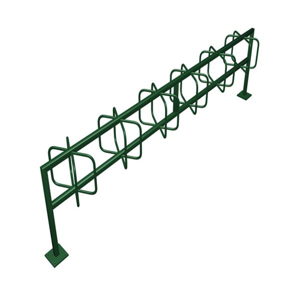 Floor Mounted Bike Rack for 6x bikes | Creative Activity