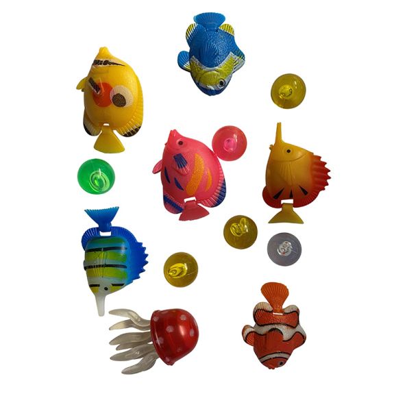 Pack of 6 Fish and 6 Balls for Bubble Tube