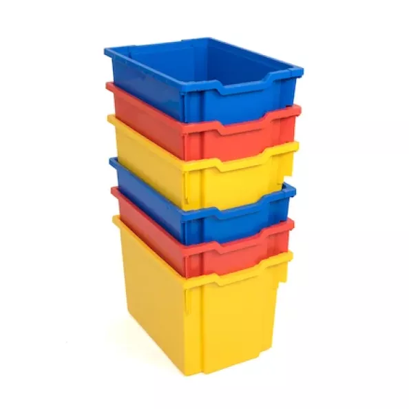 Gratnells Storage Trays 6 Pack Multicoloured Jumbo | Creative Activity