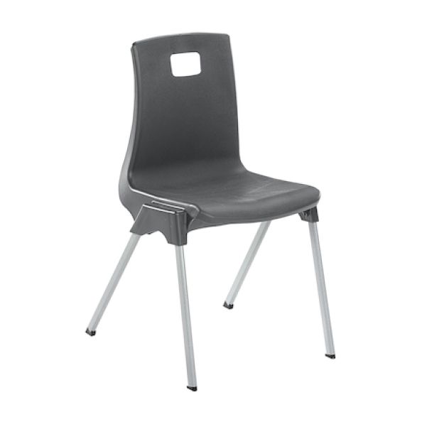 Metalliform ST Chair Seat height 350mm Charcoal Grey | Creative Activity