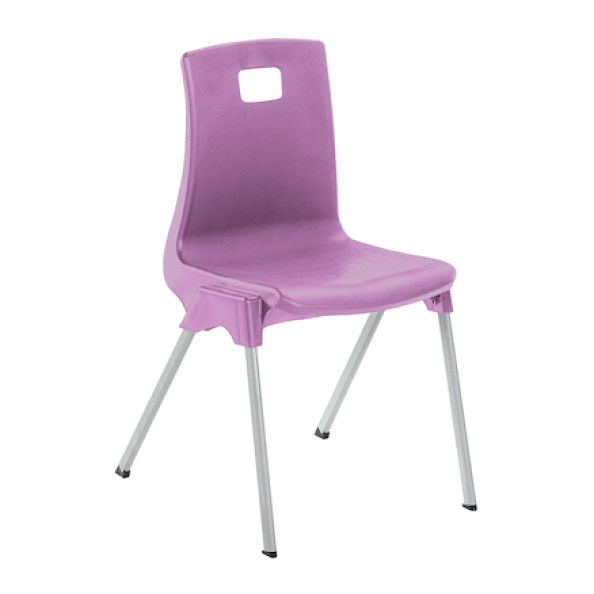 Metalliform ST Chair Seat height 460mm Lilac | Creative Activity