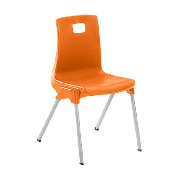 Metalliform ST Chair Seat height 460mm Orange | Creative Activity