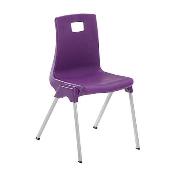 Metalliform ST Chair Seat height 460mm Purple | Creative Activity