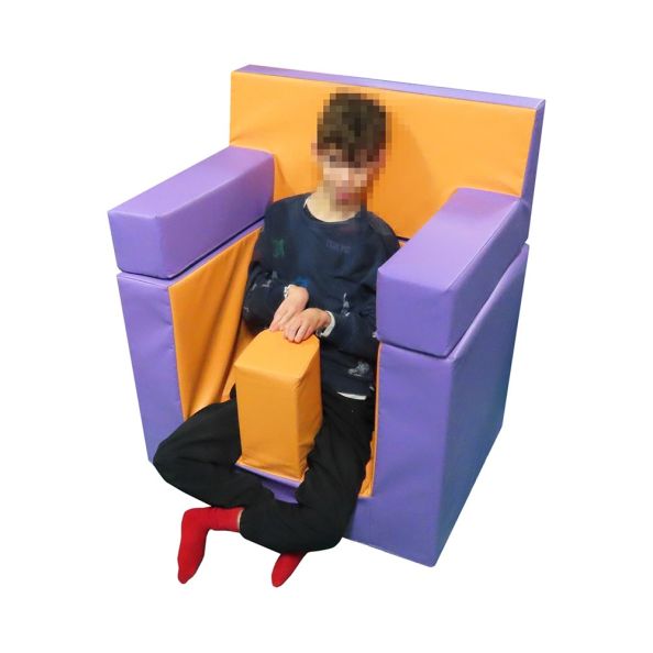 Armchair with Support & Headrest - Blue| Multi-Sensory Environments | Creative Activity