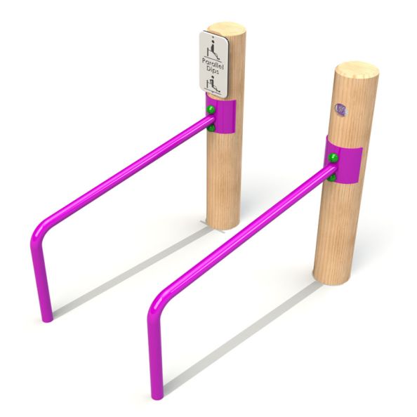 Fitness Stations - Low Parallette Bars | Creative Activity