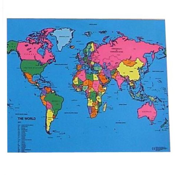 World Map Playmat