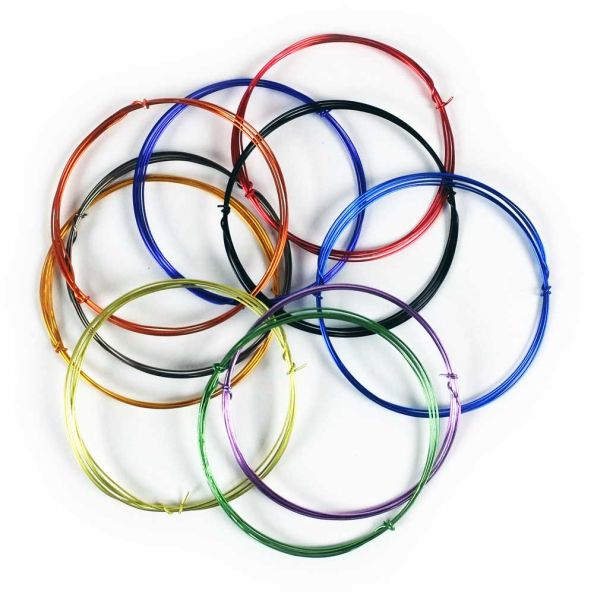 Enamelled Coloured Wire Bag 10 x 1m random colours | Creative Activity