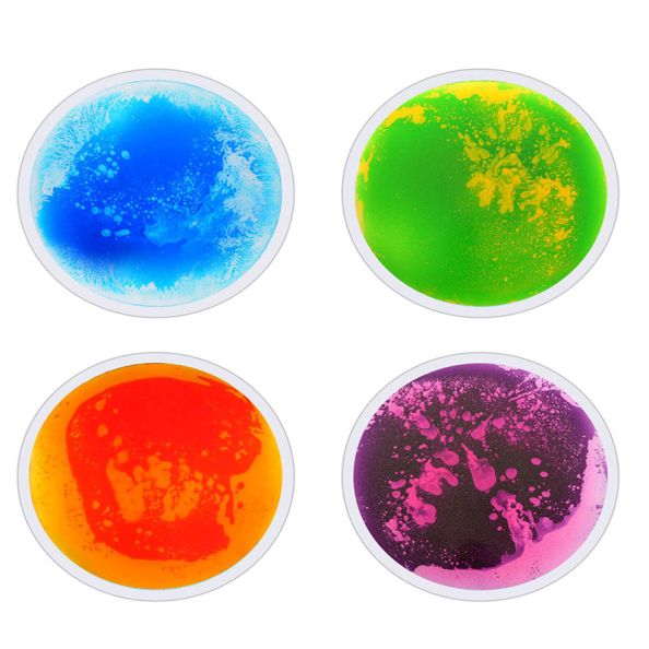 Round Liquid Floor Tiles 50x50cm 4 Colours | Creative Activity