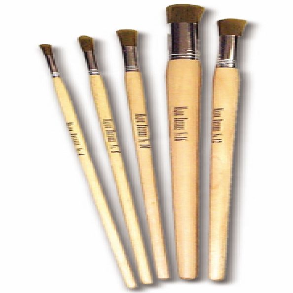 Long Handle Nylon Round Brushes Size 18 - pack of 10 | Creative Activity