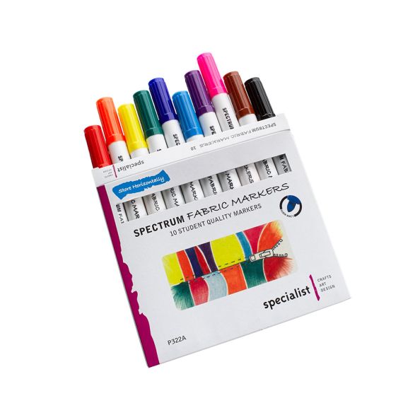 Spectrum Fabric Markers - pack of 10 | Creative Activity