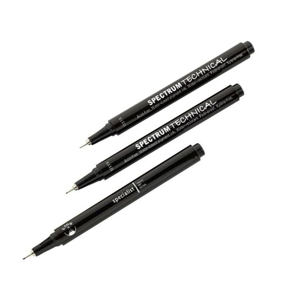 Spectrum Technical Pen Set, Pack of 3