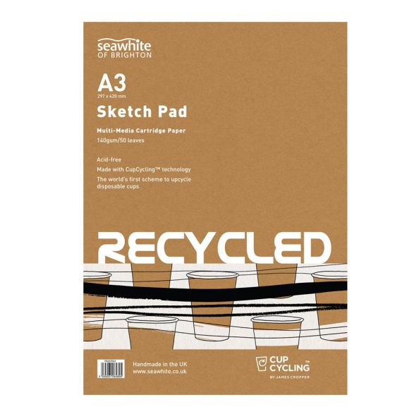A3 Cupcycling Recycled Cartridge Pad  50 sheets  140gsm | Creative Activity