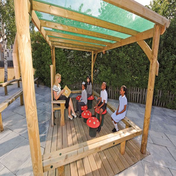 Pergola with Shade Roof - 4000mm x 2000mm | Creative Activity