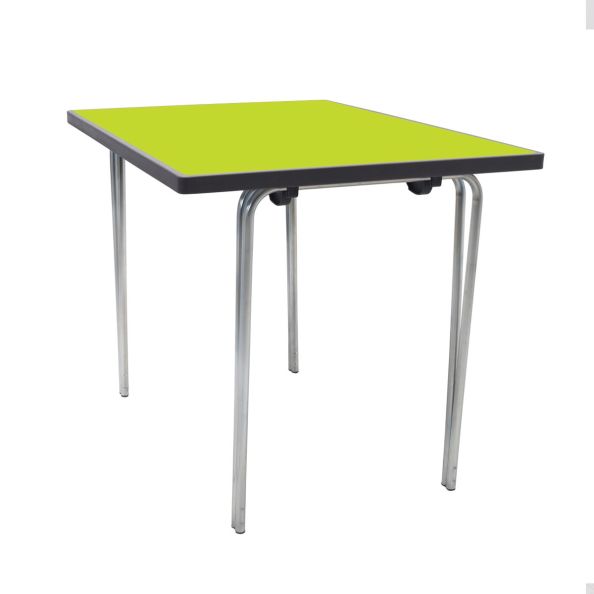 Gopak Premier Folding Tables H584 x W610 x L915mm Acid Green | Classroom Furniture | Creative Activity