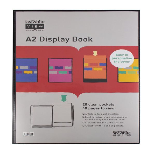 A2 Display Book 20 clear pockets | Creative Activity